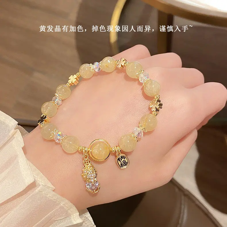 1. Yellow hair crystal with added color,