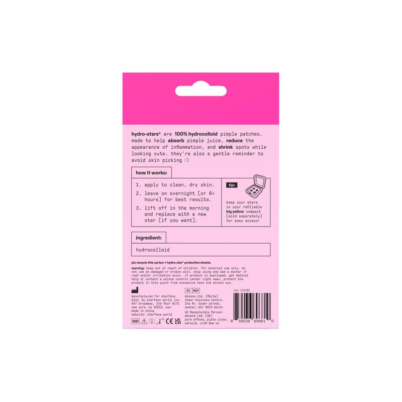 Starface Pink Star Pimple Patches, 32 ct Acne Spot Treatment Acnepads