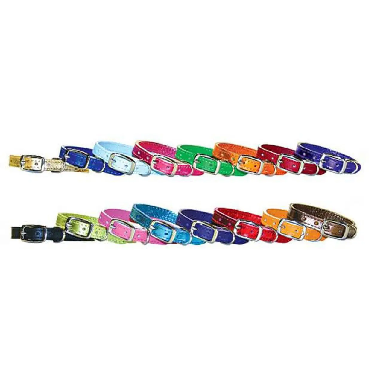 Leather Brothers 3831-EG Basic Collars, 0.37 x 7-9 in. Emerald Green Leather Pocket Pups Dog Collar