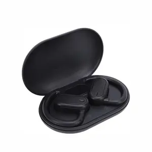 Wireless Earbuds Bluetooth Headphones with Earhooks, Sports In-Ear Headset with Charging Case (Black), Comfortable Long Time Wearing and Waterproof Design