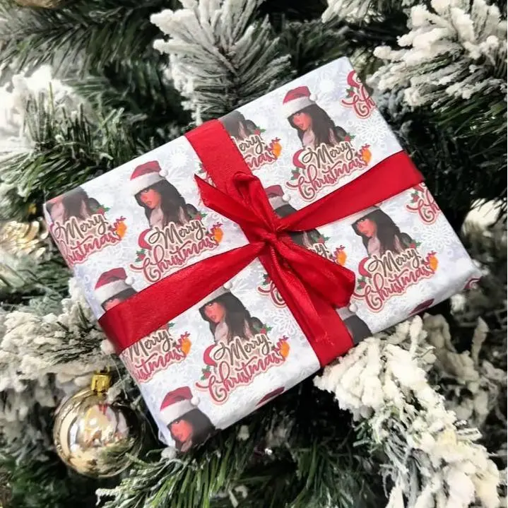 Country Music Wrapping Paper, Funny Meme Wrapping, Xmas Gift Wrap Paper for Fan Family Friends