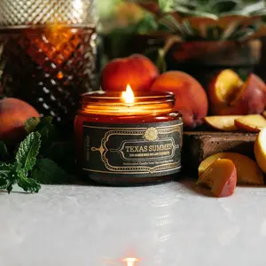 Texas Summer Scented Candle | Amber Jar | Home Fragrance by Jackson Vaughn