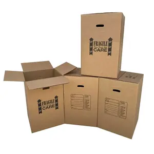 UBMOVE Kitchen Moving Boxes 4 Pack 18x18x28 Inch Heavy Duty Extra-strength Double Wall Design for Glass and Dish Protection Organiser