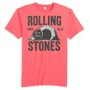 Rolling Stone Women's Medium Fitted Crew Neck Short Sleeve Tee in 100% BCI Cotton for Summer Casual Wear