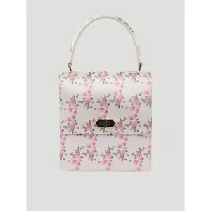 Mini Satin Lady Bag in Pink Floral