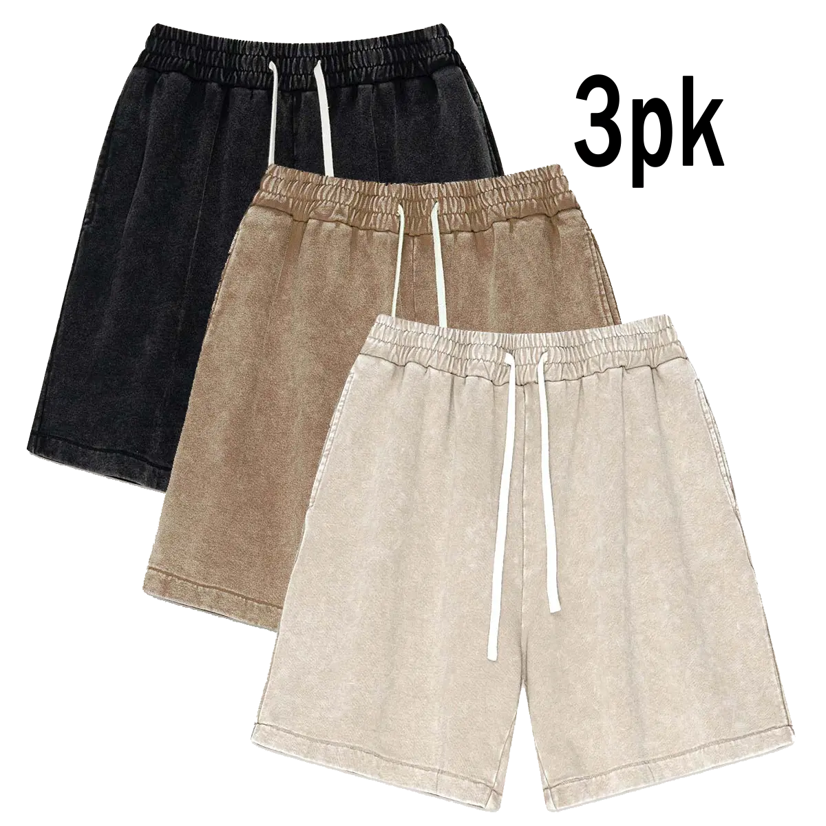 black + coffee + apricot shorts