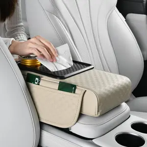 Car Center Console Storage Bag, Car Center Console Tissue Box, Multifunctional Car Center Console Storage Bag, Car Console Organizer, Car Interior Accessories