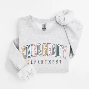 Emergency Department Shirt, Unisex Crewneck Sweatshirt, ER ED Nurse Life, Emergency Room Doctor, Nursing School Grad, Nurse Week