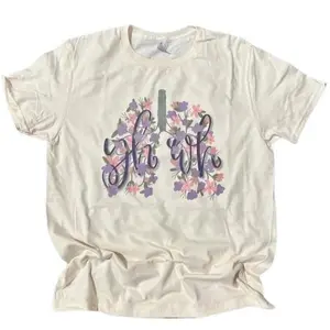 Yahweh Floral Lungs on Cream T-shirt or Sweatshirt