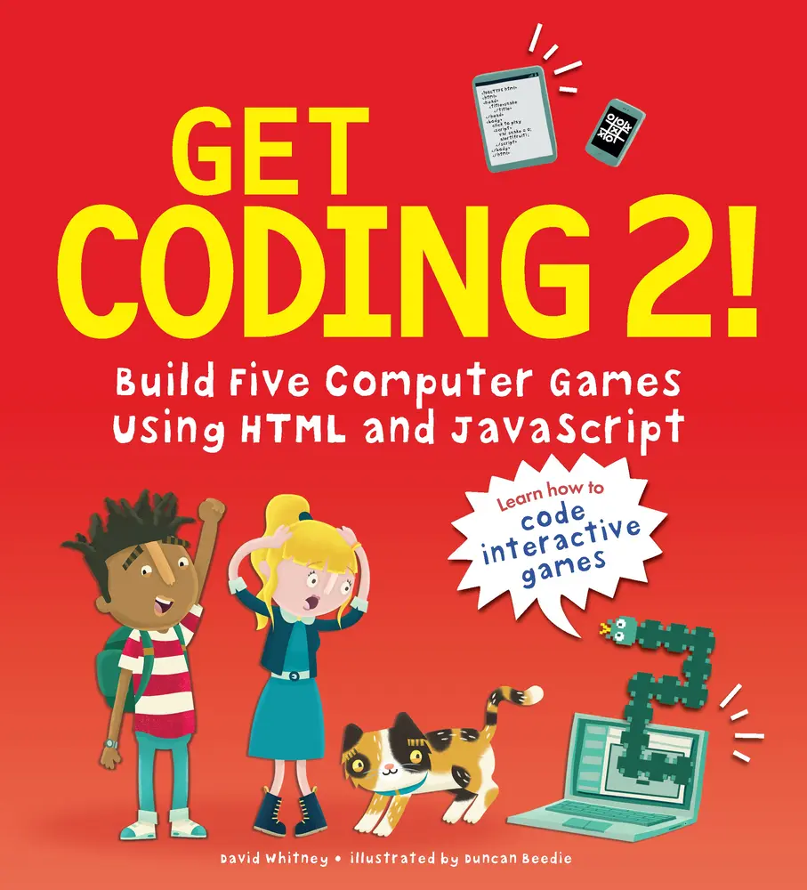 USED-Get Coding 2! Build Five Computer Games Using HTML and JavaScript by Whitney, David (Hardcover)