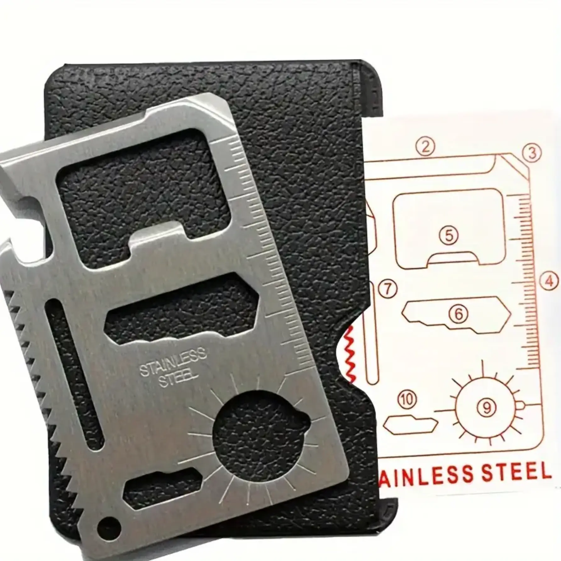 Credit Card multitool for wallet tool and utensil Credit Card multitool for wallet tool and utensil
