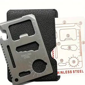 Credit Card multitool for wallet tool and utensil