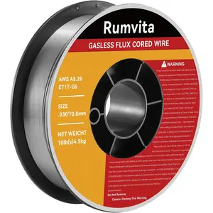 Flux Core Welding Wire .030, E71T-GS 030" -Diameter Flux Core Mig Wire,10-Pound Strong ABS Plastic Spool with Low Splatter Welding Wire
