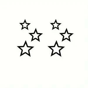 Star Pattern Car Rearview Mirror Sticker, Car Exterior Decorative Sticker, Universal Car Exterior Accessories for Car, Laptop, Truck, Wall, Sticker For Cars, Car Truck Decal