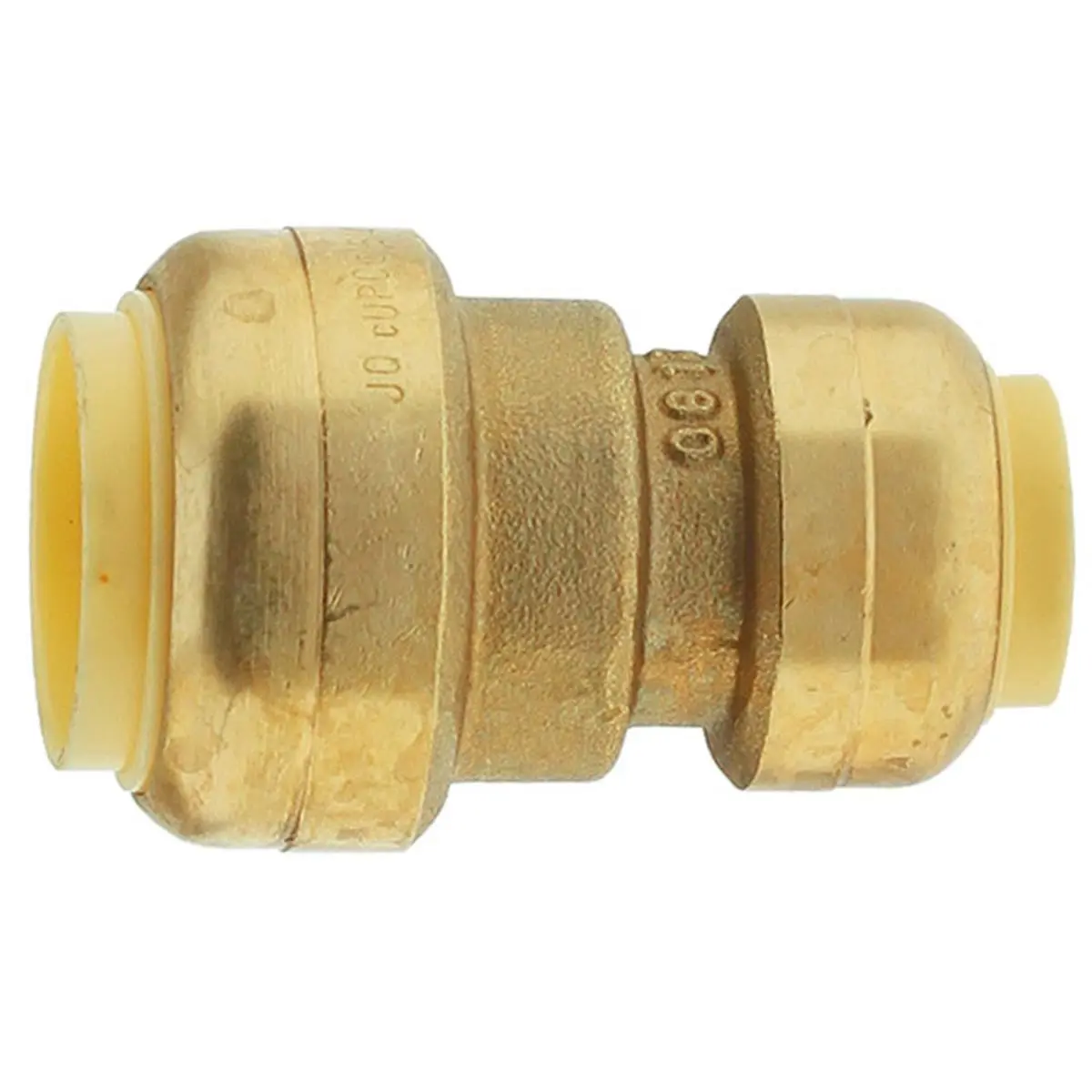 212 MAIN Brass Push Fitting Coupling - 0.75x0.5 in., Compact, Quick Install for PEX/CPVC Pipe Repair, Dry Repairs, Commercial Construction, Easy to Disconnect, Existing Plumbing