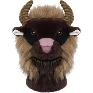 Golf Club Covers for Woods and Drivers Funny Driver Headcover Animal American Bison Golf Club Head Covers Golf Gifts for Men Women Plush