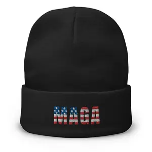 MAGA USA Flag Trump Campaign Beanie