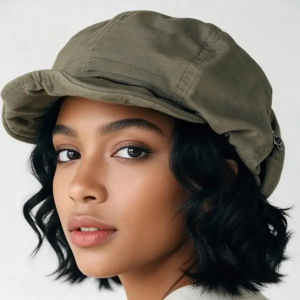 BIGWIG Retro Artistic Cotton Beret - Soft, Plain, Large, Slouchy