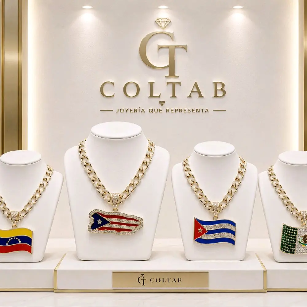 flags pendant with 8mm  chain 2  sizes available 24 and 26 inch.