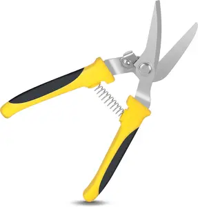Tin Snips for  Metal Sheet, Upgrade Heavy Duty Aviation Tin Snips with  Stainless Steel , Professional 8IN Straight Cut Metal Snips for Sheet Metal, , Cardboard,