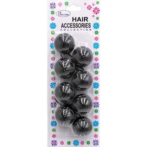 BLOSSOM - Hair Accessories Hair Knockers 4PCs BLACK #PPP08-02