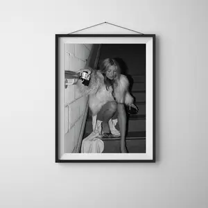 Kate Moss Print, Feminist Wall Art, Fashion Poster, Black and White Wall Art, Vintage Print, Photography Prints, Museum Quality Photo Print