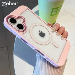 Magnetic Transparent For Magsafe Case For iPhone 16 Pro Max 15 14 13 12 11 Shockproof Heat Dissipation Cooling Bumper Soft Cover