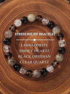 Natural Moonstone Crystal Beautiful Bracelets, Healing Crystal Bracelet, Protects Energy From Negative Vibes, Stress Relief Jewelry Gift for Friends, Spiritual Accessory