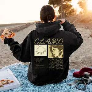 Clairo Hoodie , French Style, Pop Music, Fan merchandise, designed to resemble a music album, a gift for fan