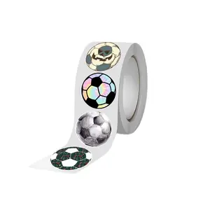 500 Stickers Per Roll, Creative Soccer Stickers, Wedding Gift Packaging Seals, Note Stickers, World Cup Stickers for Usa Canada Mexico