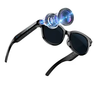 2026 AI Smart Glasses for Men Women, 8MP Hd Anti-Shake Camera Glasses, Hands-free 1080P Video ,3 Lenses (Transparent Lenses + Black Lenses+Purple Lenses) , ,290Mah Battery ,40g Weight ,BT Calling,AI Translation AI Glasses