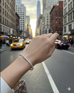 7.36ct IGI Certified Diamond Bracelet – White Gold|Lab grown