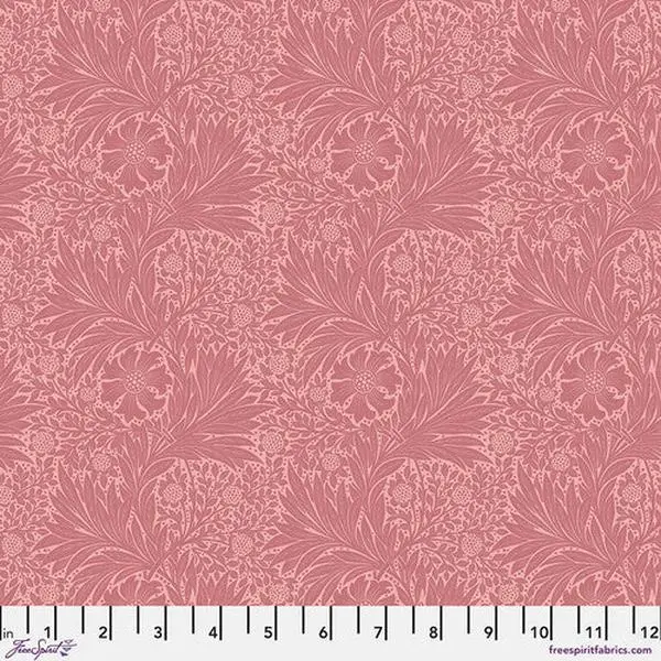 Fabric FreeSpirit Morris & Co. Rose Marigold Bedford Park by the Quarter Yard PWWM006.ROSE