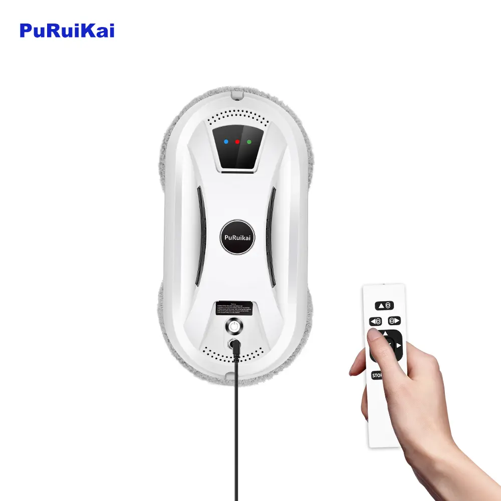 Window Cleaner Robot,Smart Glass Cleaning Robotic with 5600Pa Strong Suction,Remote Control Window Cleaning Robot for Windows/Tiles/Class Door