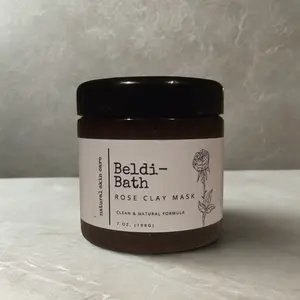 BELDI BATH ROSE CLAY MASK (MOROCCAN RHASSOUL CLAY) 7 oz