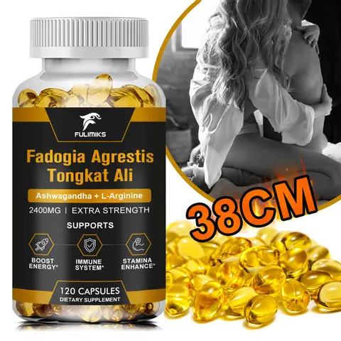 FULIMIKS Tongkat Ali & Fadogia Agrestis Edible Supplements for Men - 1 Bottle Mineral Dietary Supplement, Energy Support, Fitness Muscle Boost Recovery, Hormonal Balance