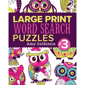 Large Print Word Search Puzzles 3 by Amy Goldstein [Paperback Book]