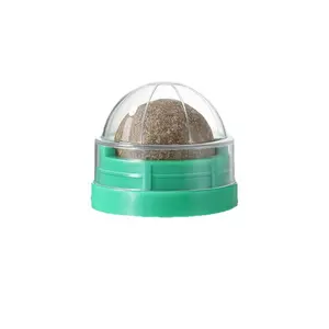cat Lick Lick Fun Rotating Catnip Ball Nutritional Hairball Catnip Ball Wall-Sticking Cat Teething Stick Lollipop Toy