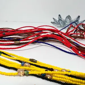 Non-stretch string waist beads