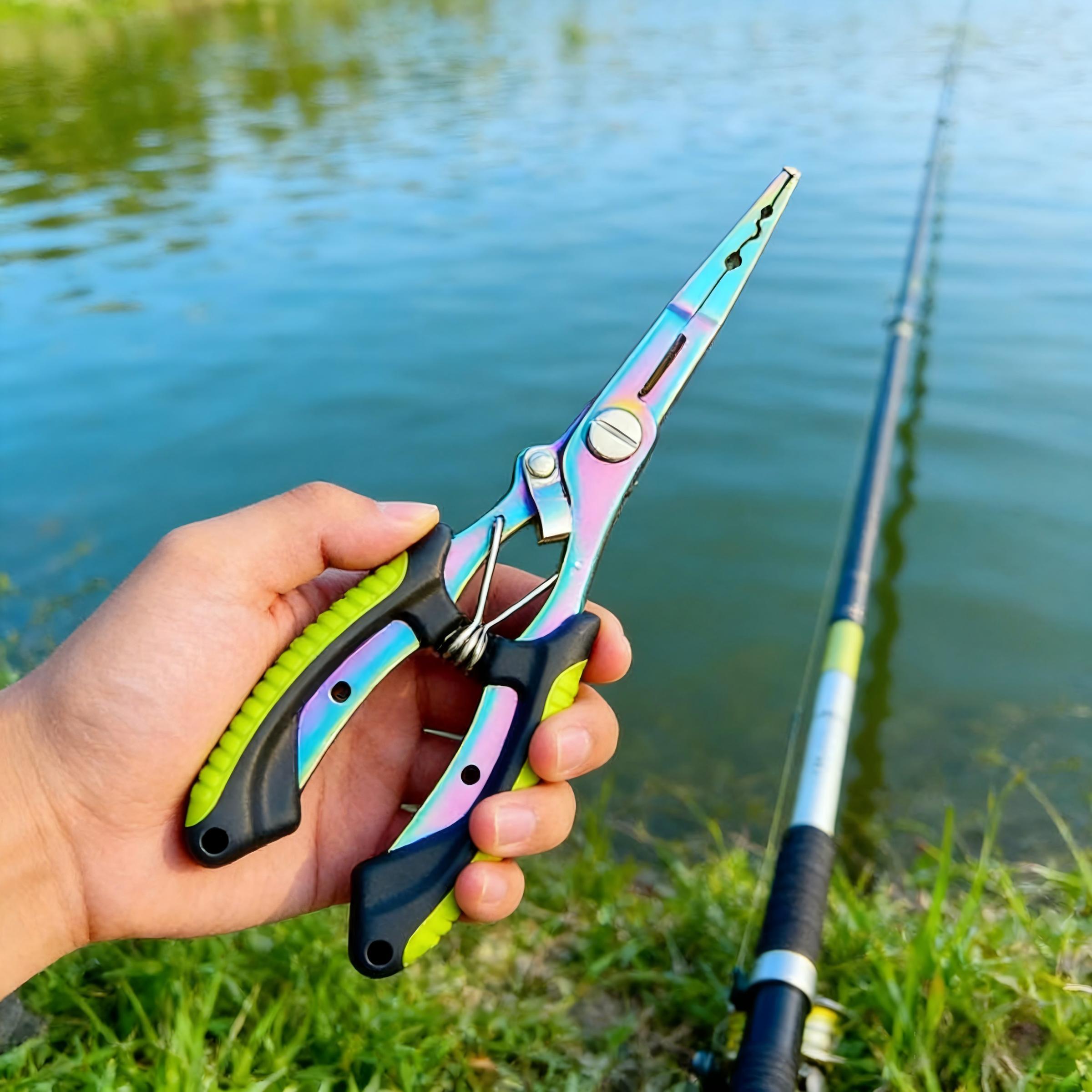 Professional Fishing Set, Stainless Steel Pliers with Carry Bag & Fishing Lanyad, Outdoor Recreation EquipmentPerfect for freshwater & saltwater fishing, boating, camping, angling essentials, portable fishing tools