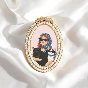 Metal Pearl Refrigerator Magnet, Creative Mini Decorative Magnet, Perfect for Home and Festival Decoration, Great Holiday Gift