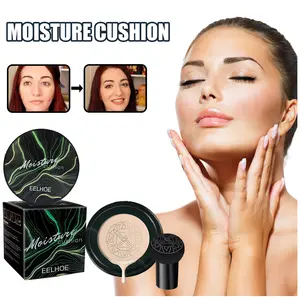 Mushroom Cushion Natural BB Cream Foundation – Buildable Coverage, Conceals Blemishes & Dark Spots, Brightens Dull Skin, Creates a Dewy & Natural Nude Look, Long-Lasting Hydrating Face Makeup，Double-Layer Matte Air Cushion  beauty body coverage perfector