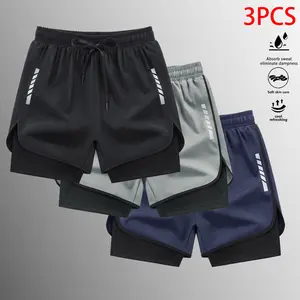 Women’s 3-Pack Quick-Dry Sports Shorts — Stylish, Versatile Outdoor Casual Shorts, Polyester Blend, Three-Pack