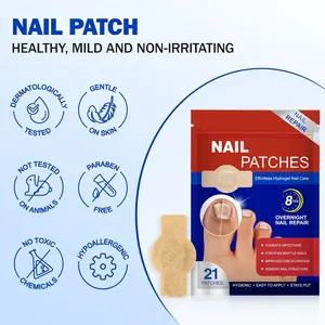 Intensive Care Nail Repair Patches – Hydrogel-Infused Overnight Therapy for Damaged Cuticles & Weak Nail Beds, Gender-Inclusive Formula
