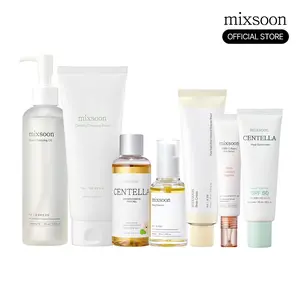 [mixsoon Official Shop] Glow Up 7-Step AM & PM Skincare Routine Set - reallyhoneyy Edit, Featuring Foam Cleanser, Sunscreen, Moisturizer for Smooth Skin