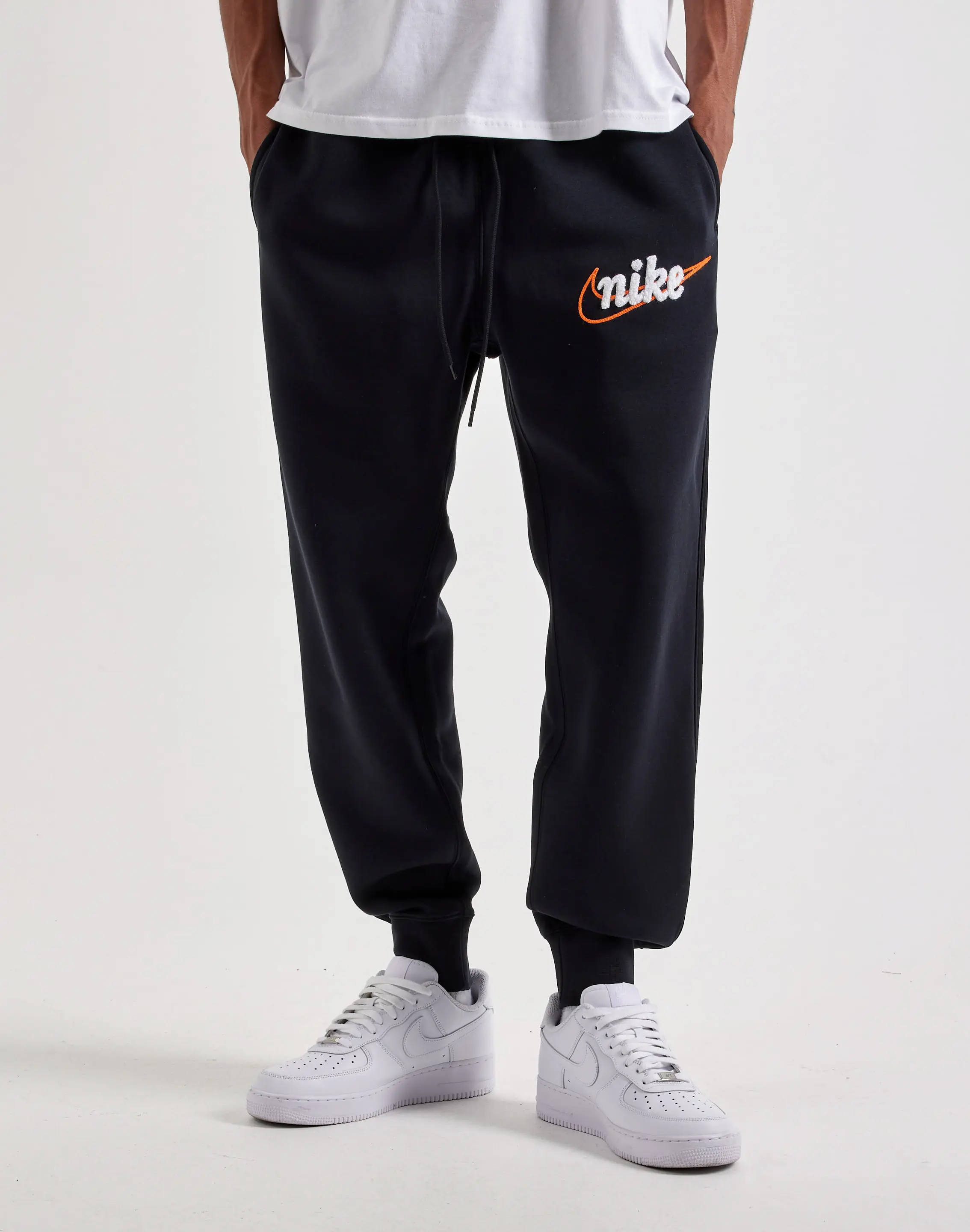 Mens Nike Embroidered Script Fleece Joggers