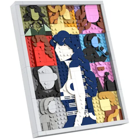 Eras Building Block Set - 495-Piece Creative Building Set with Printed Graphics, Premium Gifting Box, Bricks & Parts, Aesthetic Wall/Bedroom Decor, Perfect Gift for Hobbyists