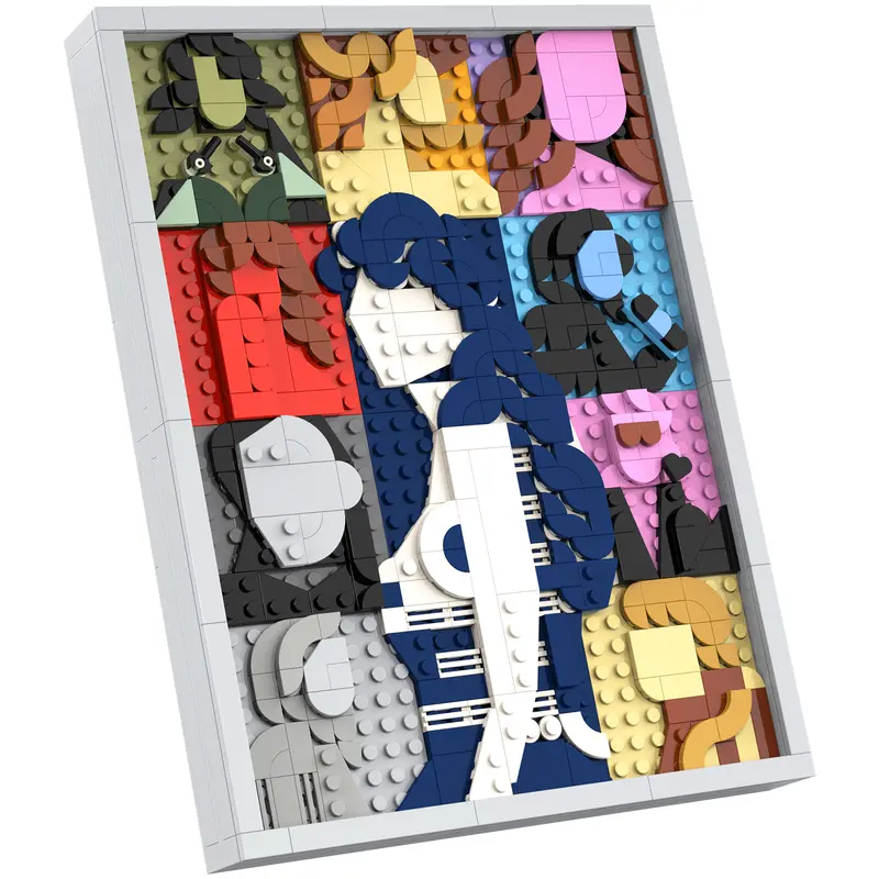 Eras Building Block Set - 495-Piece Creative Building Set with Printed Graphics, Premium Gifting Box, Bricks & Parts, Aesthetic Wall/Bedroom Decor, Perfect Gift for Hobbyists