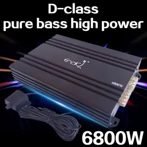 Subwoofer car amplifier, car audio amplifier, low distortion smooth sound quality D-class high-power car power amplifier, car amplifier, car stereo amplifier