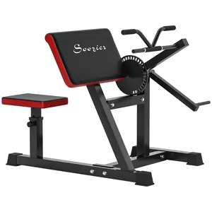 SAVEYOUR 2-in-1 Bicep Preacher Curl Bench, Adjustable Seat & Elbow Cushion, Plate Loaded Bicep Curl & Tricep Extension Machine, Heavy-Duty Arm Training Equipment for Home Gym Workouts